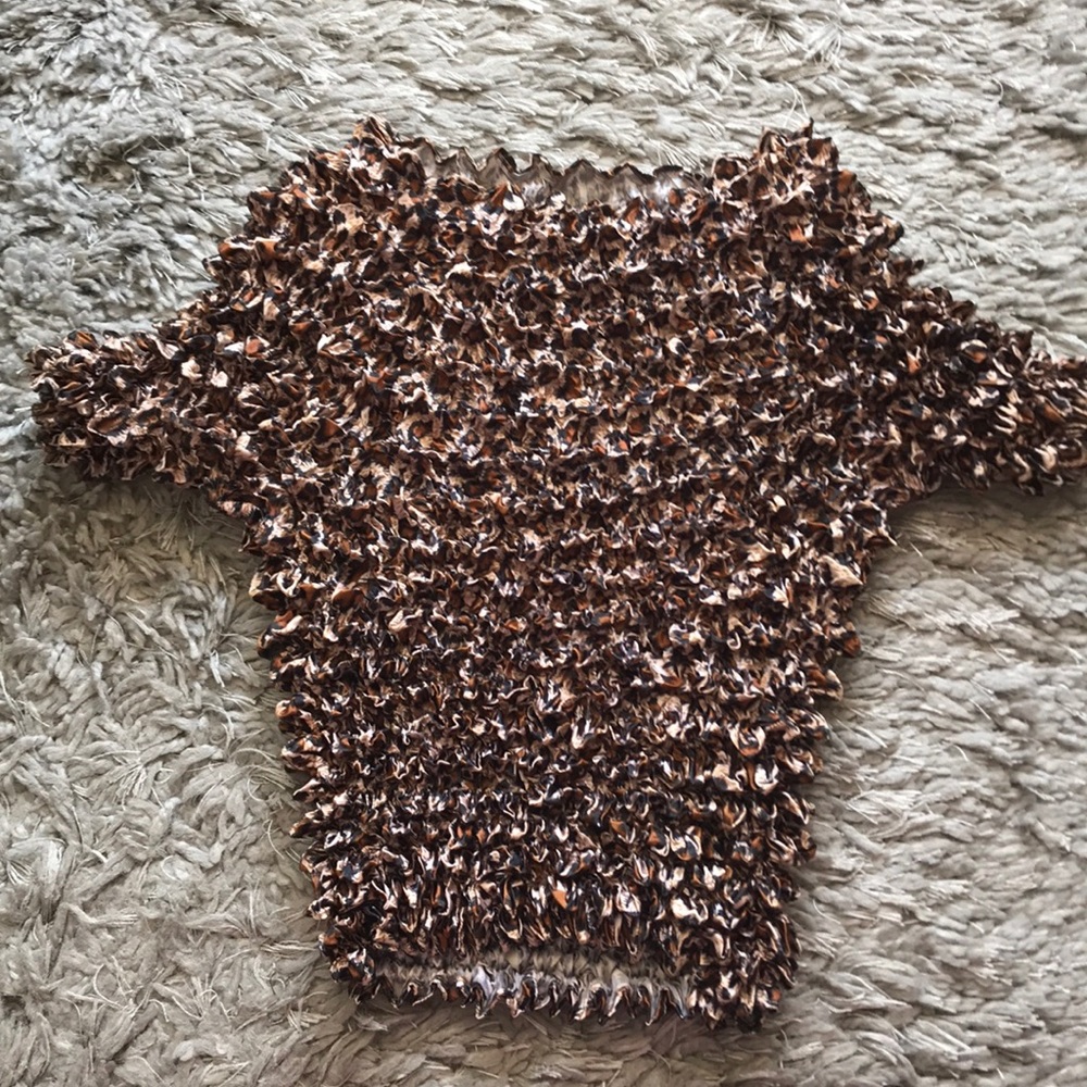 Leopard Crinkle Tee